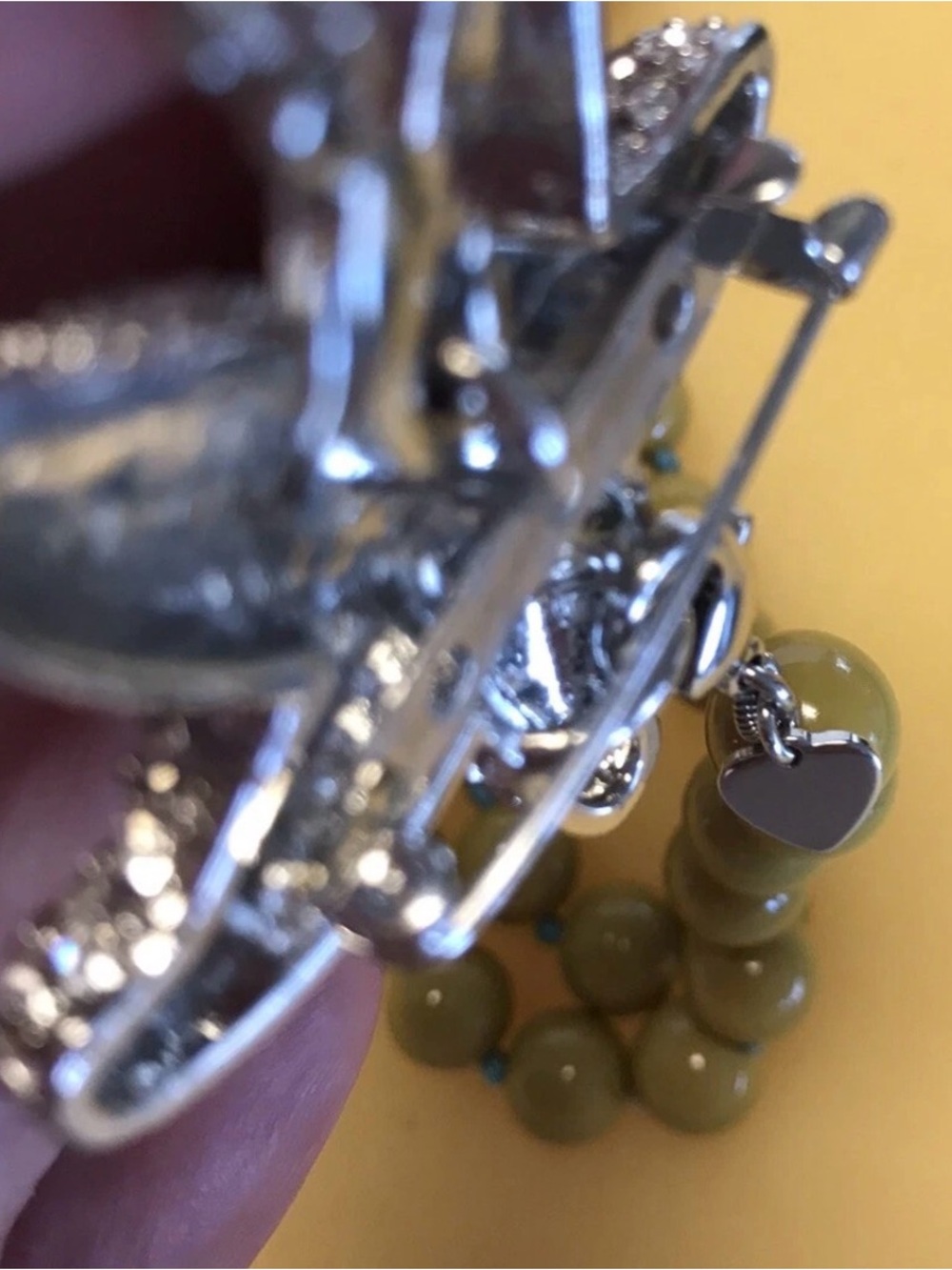 Stella & Dot RETIRED Palm LaCoco Beaded Necklace W/Detachable Starfish Brooch - Picture 9 of 10